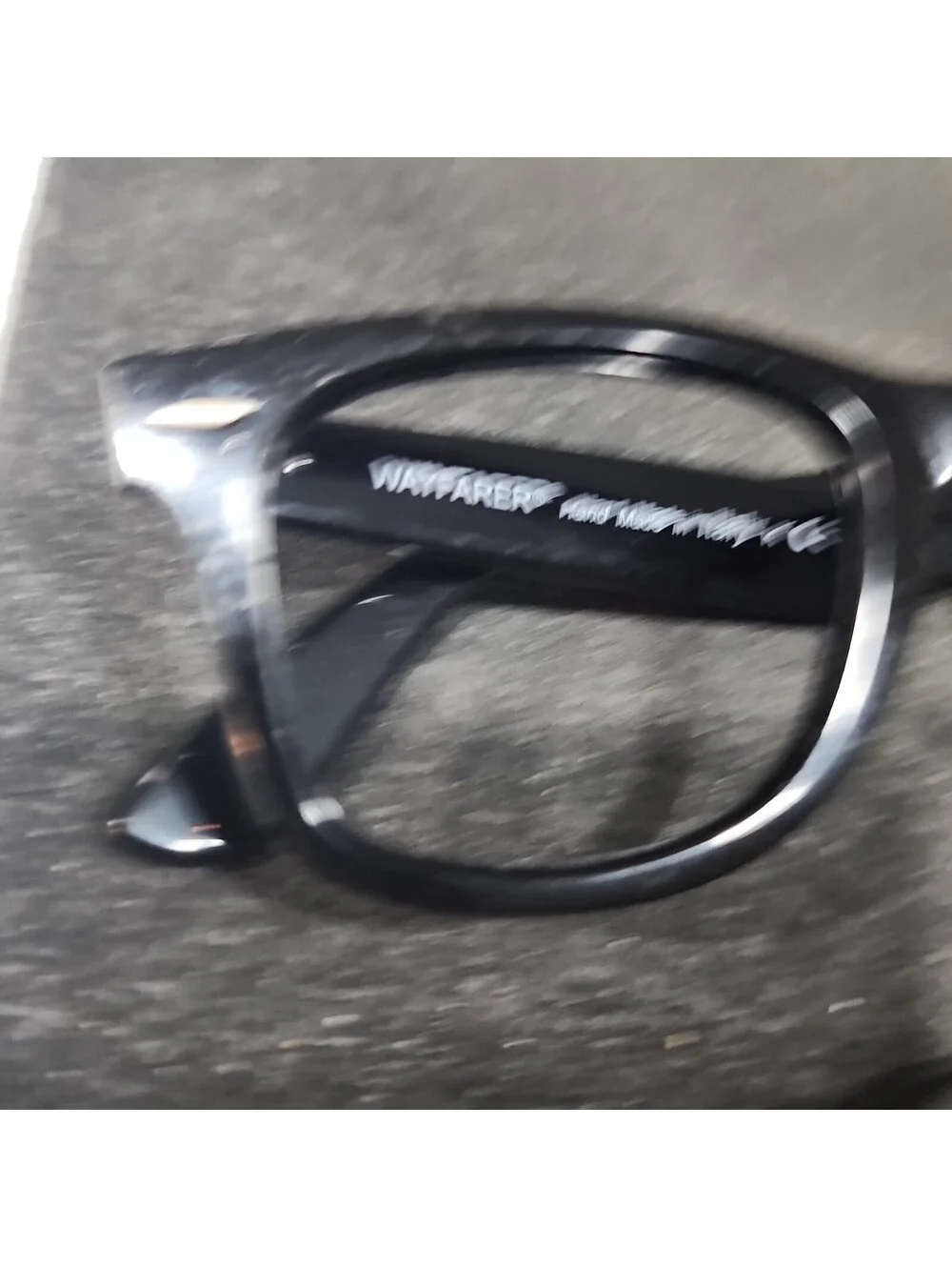Ray Ban RB2140 901 Black Wayfarer Scratched Sunglasses Frame 50-22 150